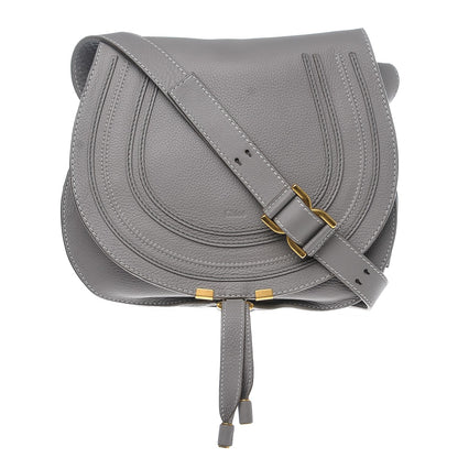 Chloe Calfskin Medium Marcie Round Crossbody Bag Cashmere Grey 1 of 6