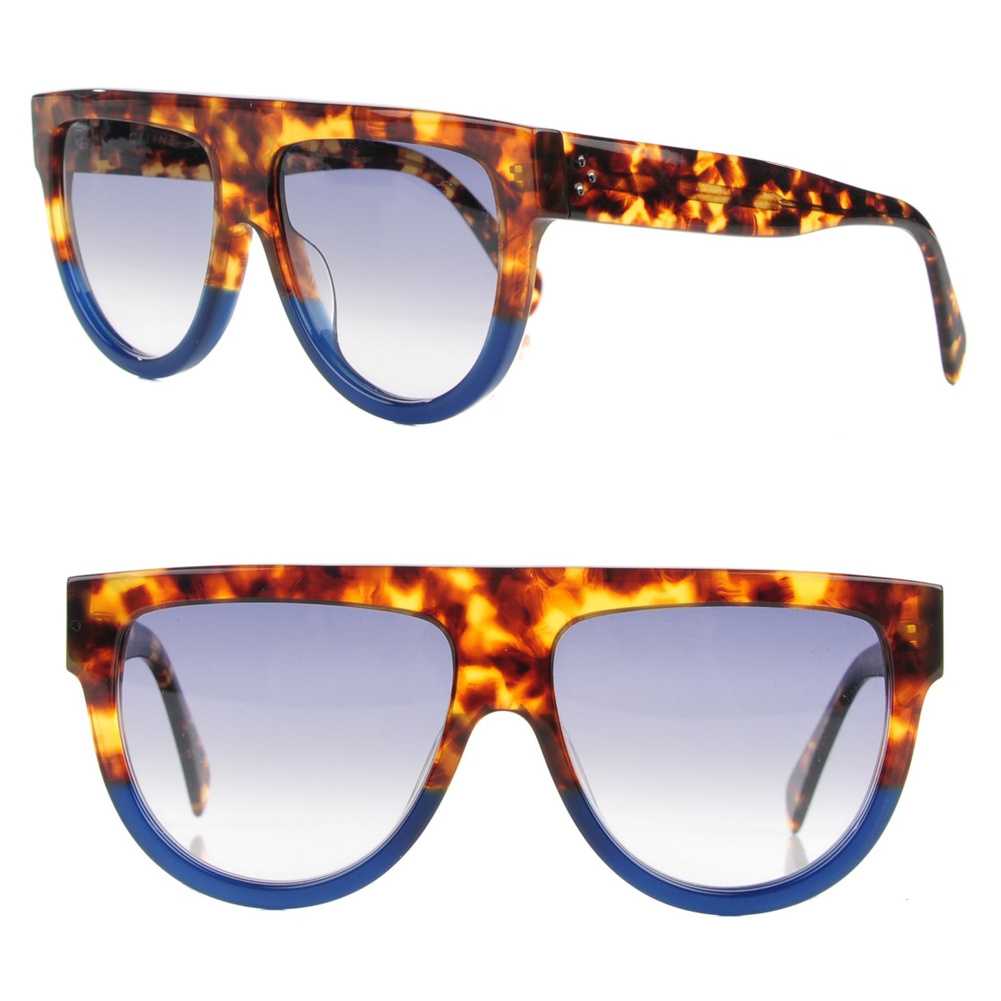 Acetate Shadow Sunglasses CL 41026/S Tortoise Havana Blue