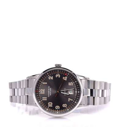 Tiffany Stainless Steel 40mm CT60 3-Hand Automatic Watch Grey 3 of 9