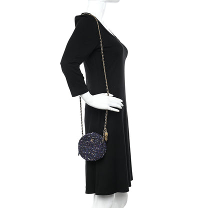 Chanel Tweed Round Clutch With Chain Multicolor 2 of 11