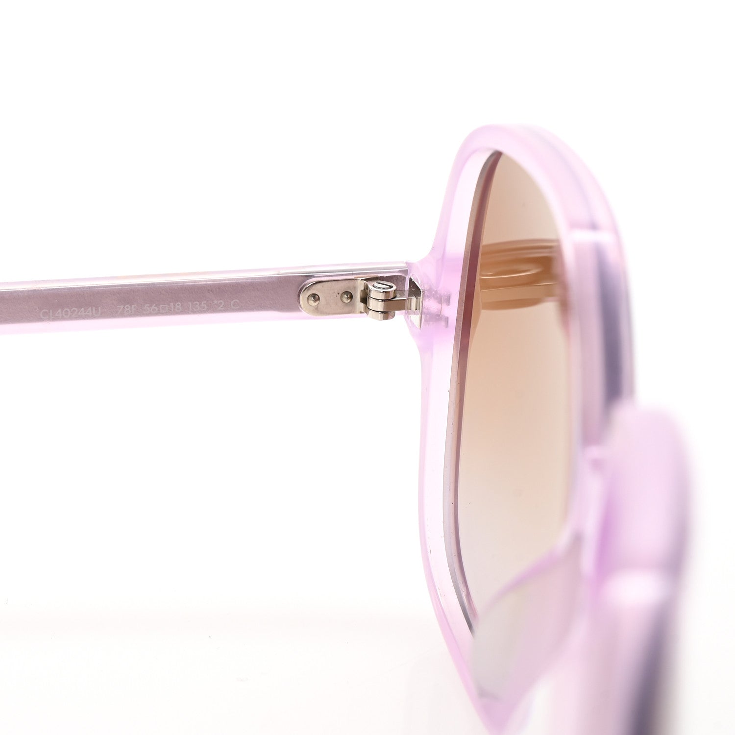 Celine Acetate Square Sunglasses CL40244U Purple 6 of 7