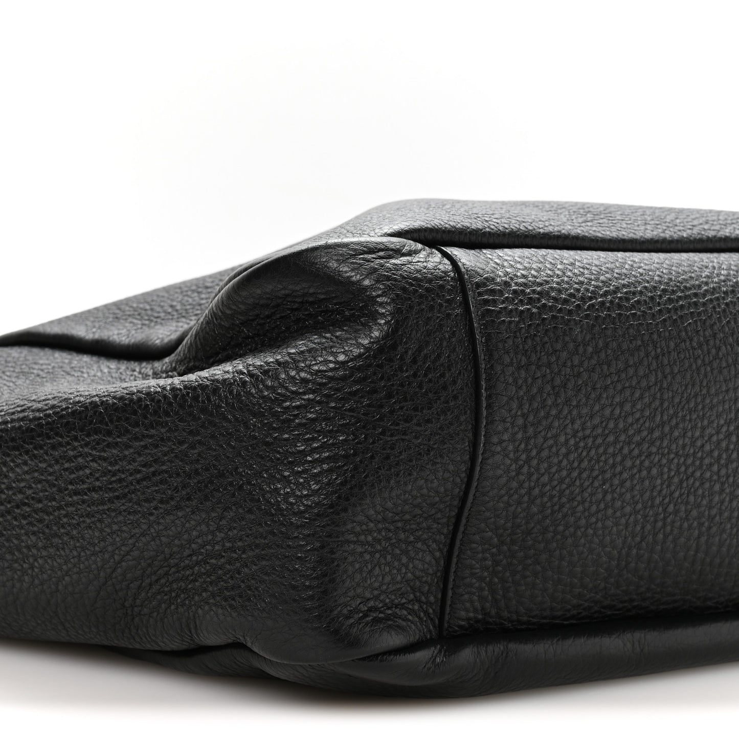 Grained Deerskin Bea Tote Black