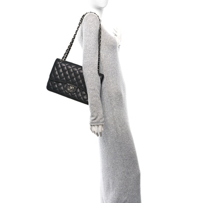 Chanel Caviar Quilted Jumbo Double Flap Black 2 of 12