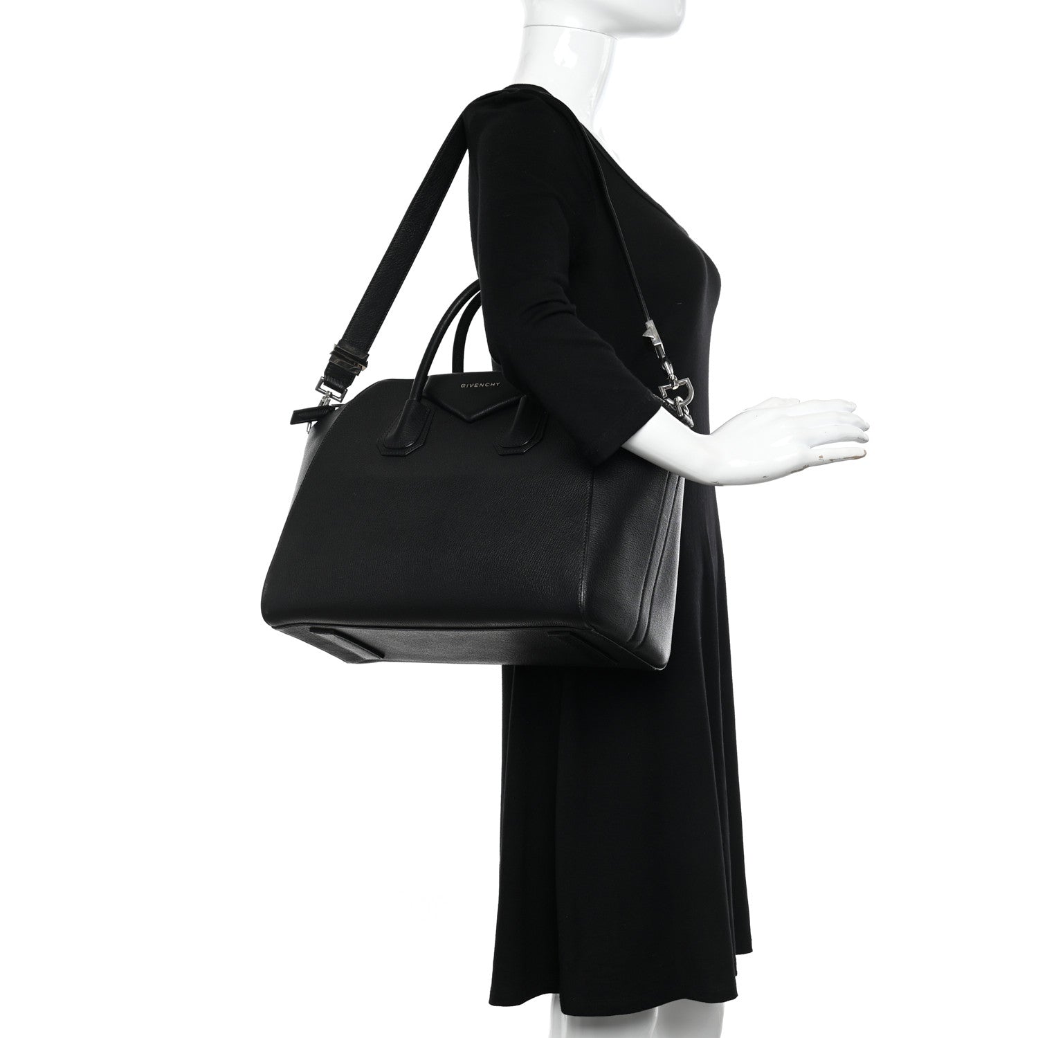 Givenchy Sugar Goatskin Medium Antigona Black 2 of 11