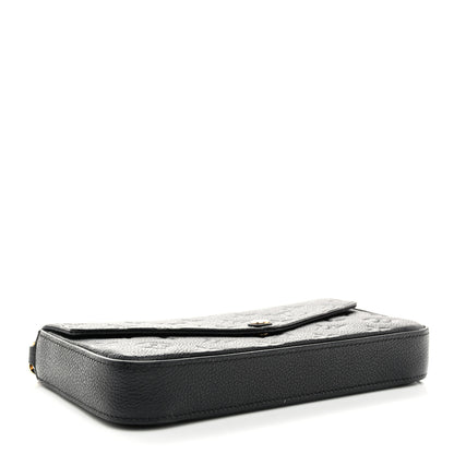 Louis Vuitton Empreinte Pochette Felicie Chain Wallet Black 5 of 11