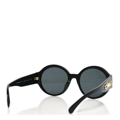 Chanel Acetate Round Sunglasses 5410-A Black 4 of 7