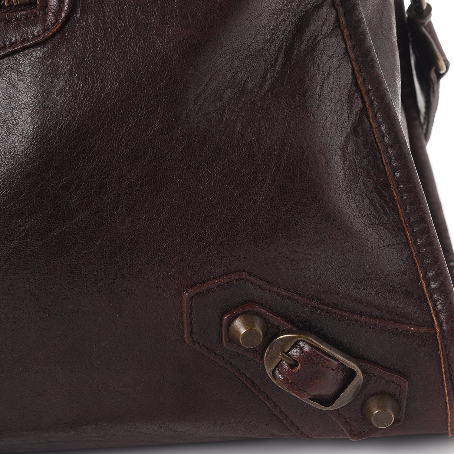 Balenciaga Chevre Classic Hardware City Chocolate 13 of 15