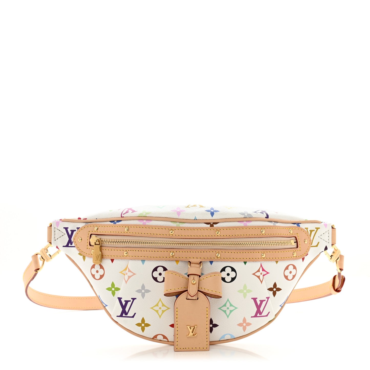 LV X TM Monogram Multicolor High Rise Bumbag White