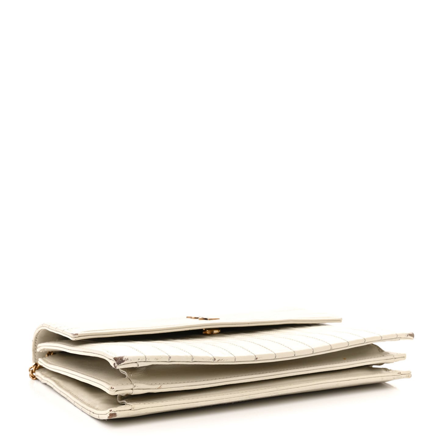 Calfskin Matelasse Victoire Chain Wallet Black