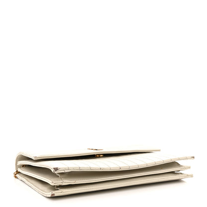 Saint Laurent Calfskin Matelasse Victoire Chain Wallet Black 4 of 21