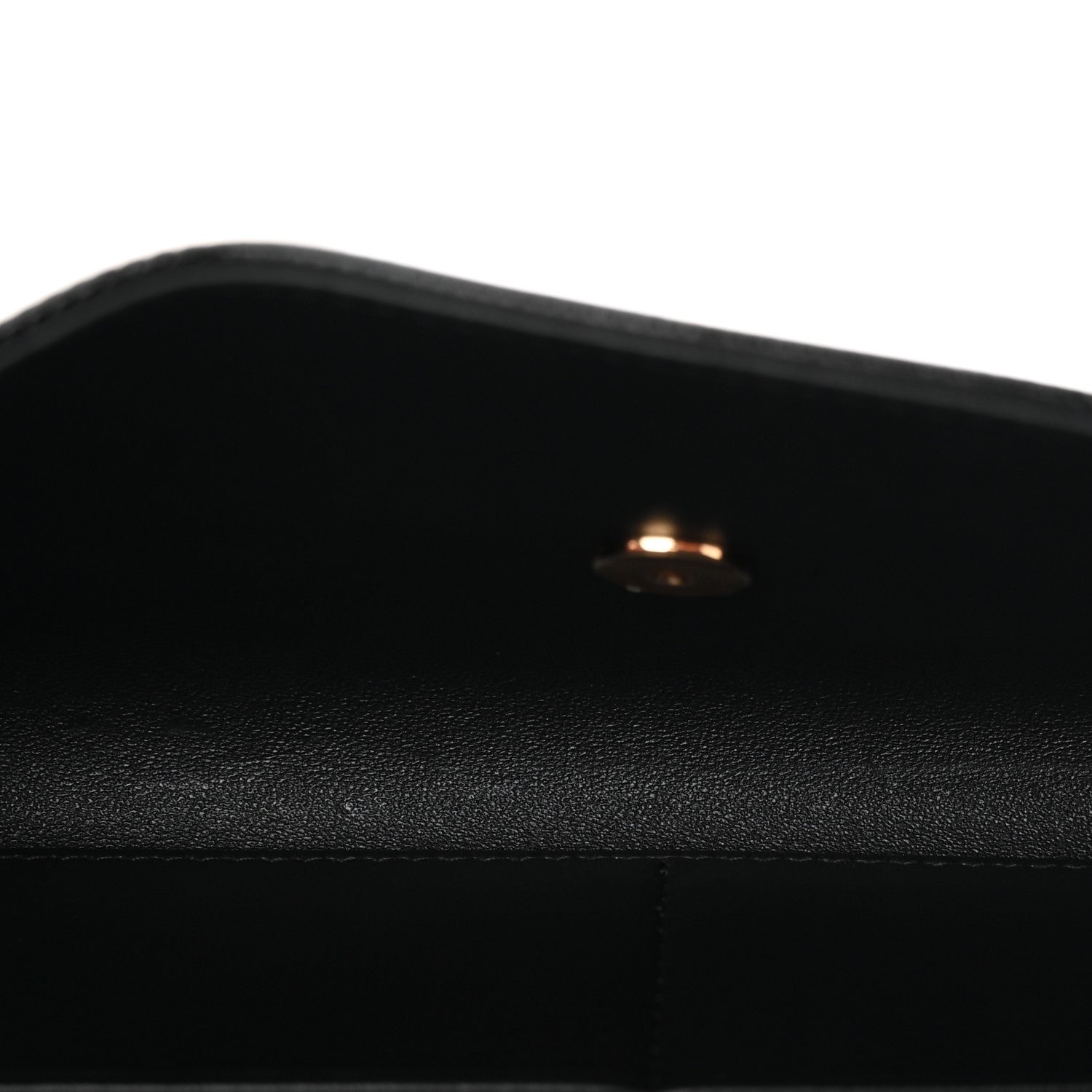 Chanel Lizard Calfskin Embossed Clutch With Chain Black 9 of 21