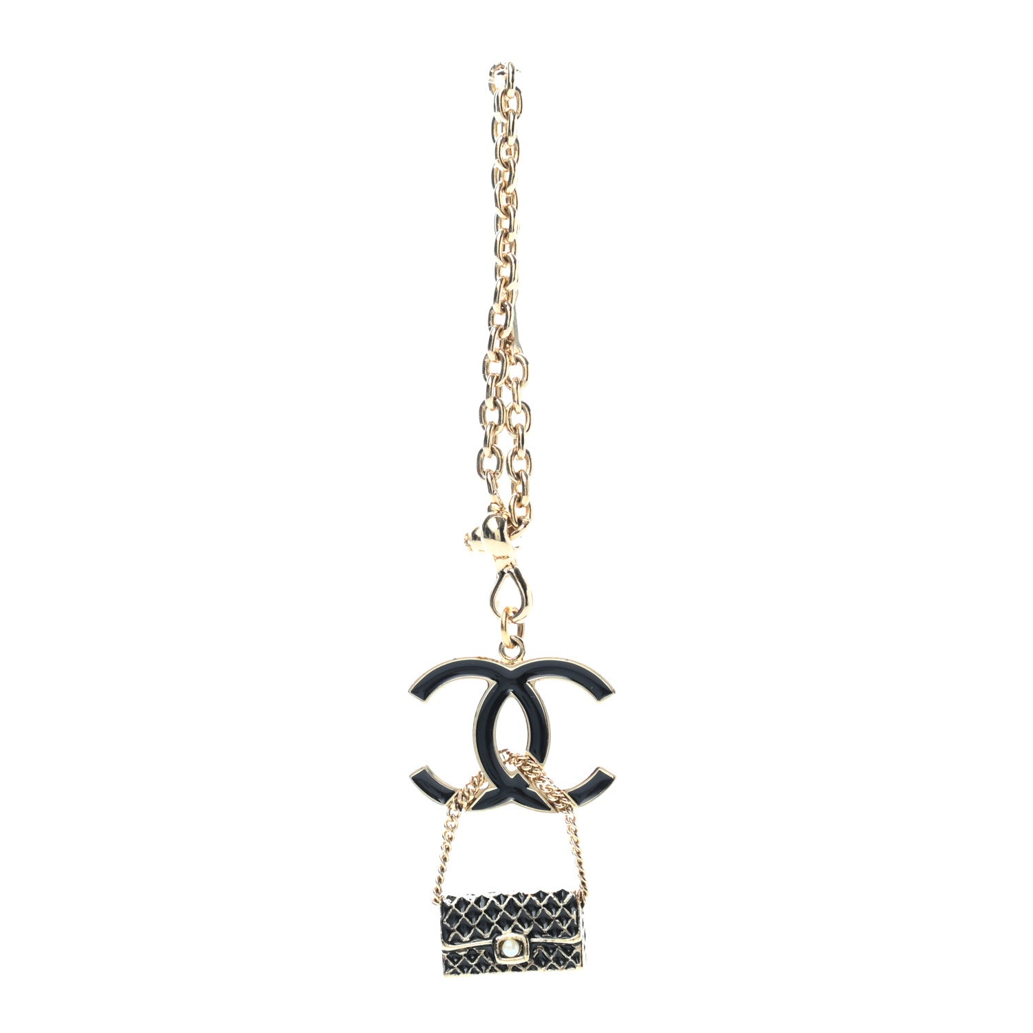 Chanel Quilted Flap CC Keychain 1 of 3