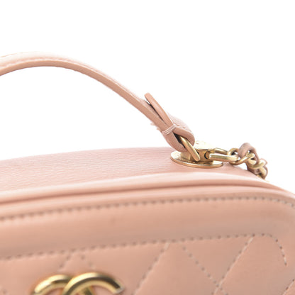 Chanel Calfskin Quilted CC Small Vanity Case Dark Beige 11 of 11