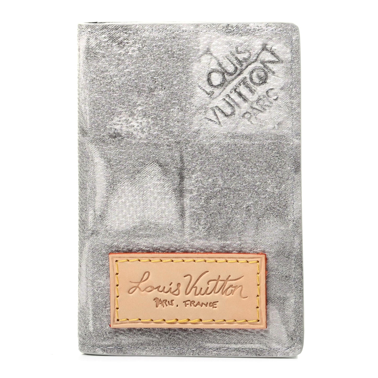 Damier Salt Pocket Organizer Stone Grey
