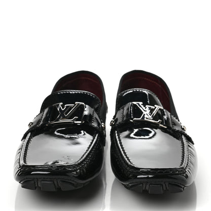 Louis Vuitton Patent Mens Monte Carlo Loafers 13 Black 2 of 9