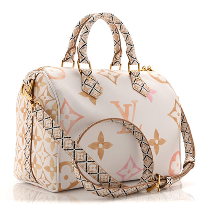 Louis Vuitton Monogram Giant By The Pool 2.0 Speedy Bandouliere 25 Beige 3 of 9
