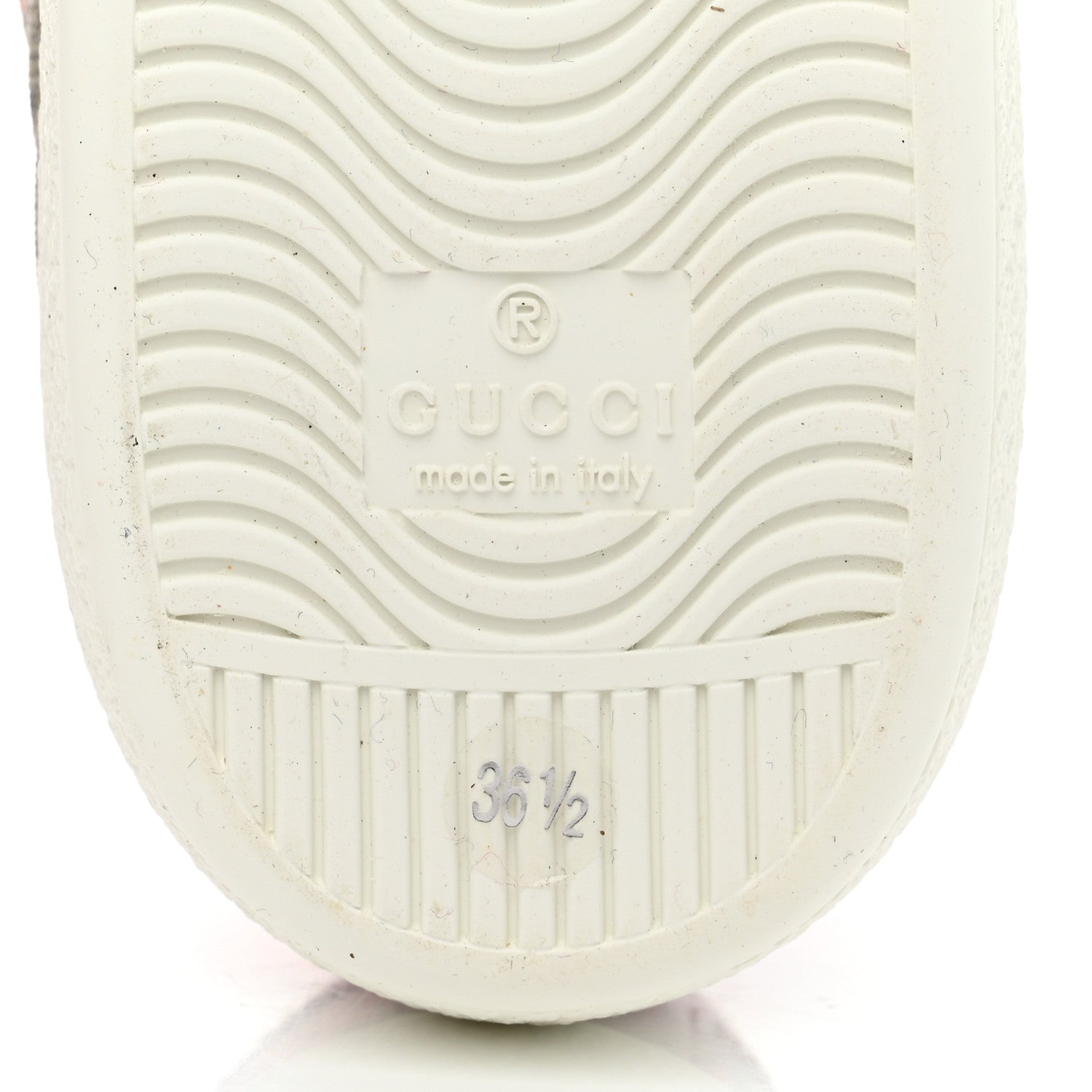 Gucci GG Supreme Monogram Strawberry Web Womens Ace Sneakers 36.5 Beige Multicolor Red Green 8 of 8