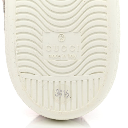 Gucci GG Supreme Monogram Strawberry Web Womens Ace Sneakers 36.5 Beige Multicolor Red Green 8 of 8