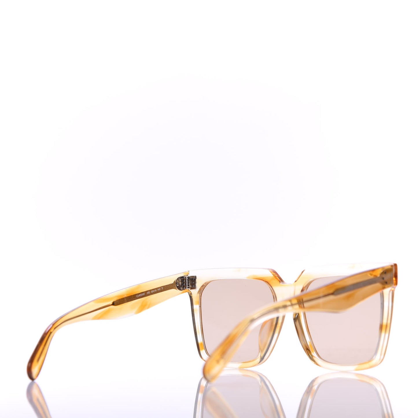 Oversized Square Sunglasses CL40055F Yellow