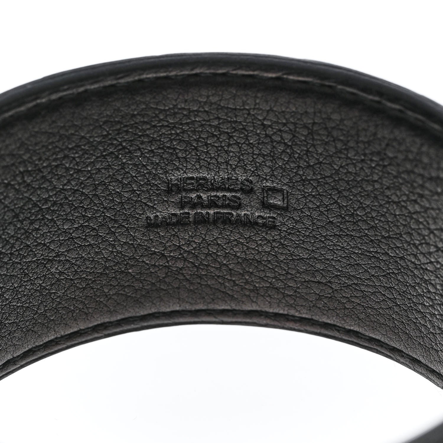 Hermes Shiny Alligator Extra Large Astral Cut Bracelet Black 4 of 5