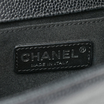 Chanel Caviar Quilted Medium Boy Flap Black 7 of 13