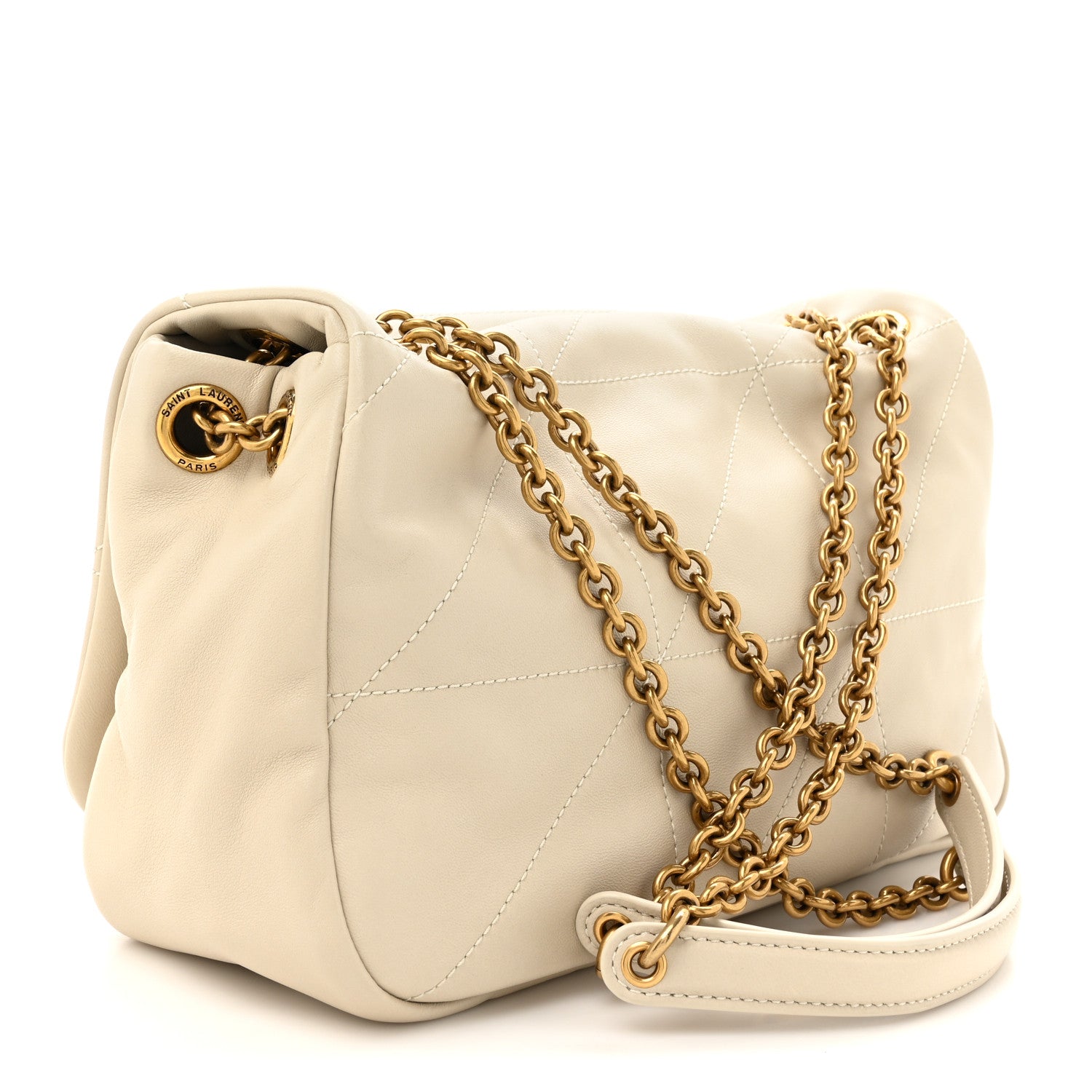 Saint Laurent Lambskin Matelasse Monogram Small Jamie 4.3 Crema Soft 3 of 10