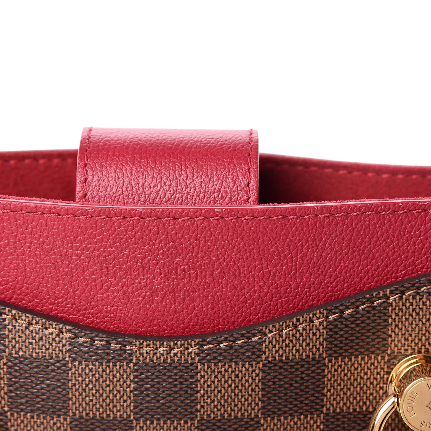 Damier Ebene LV Riverside Lie De Vin