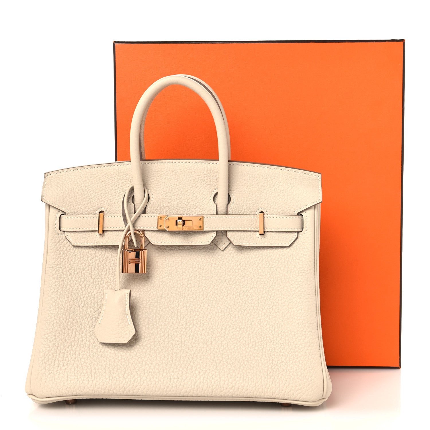 Hermes Togo Birkin 25 Craie 12 of 12
