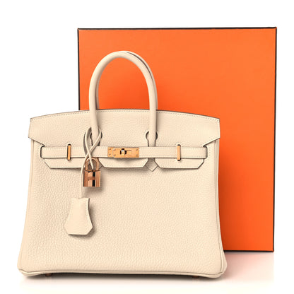 Hermes Togo Birkin 25 Craie 12 of 12