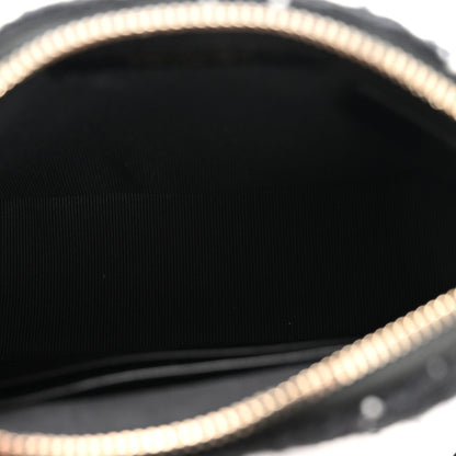 Chanel Tweed Quilted Mini Clutch With Chain Black White 12 of 31