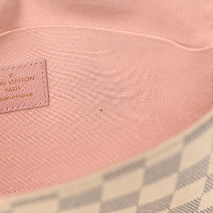 Louis Vuitton Damier Azur Pochette Felicie Chain Wallet Rose Ballerine 14 of 20