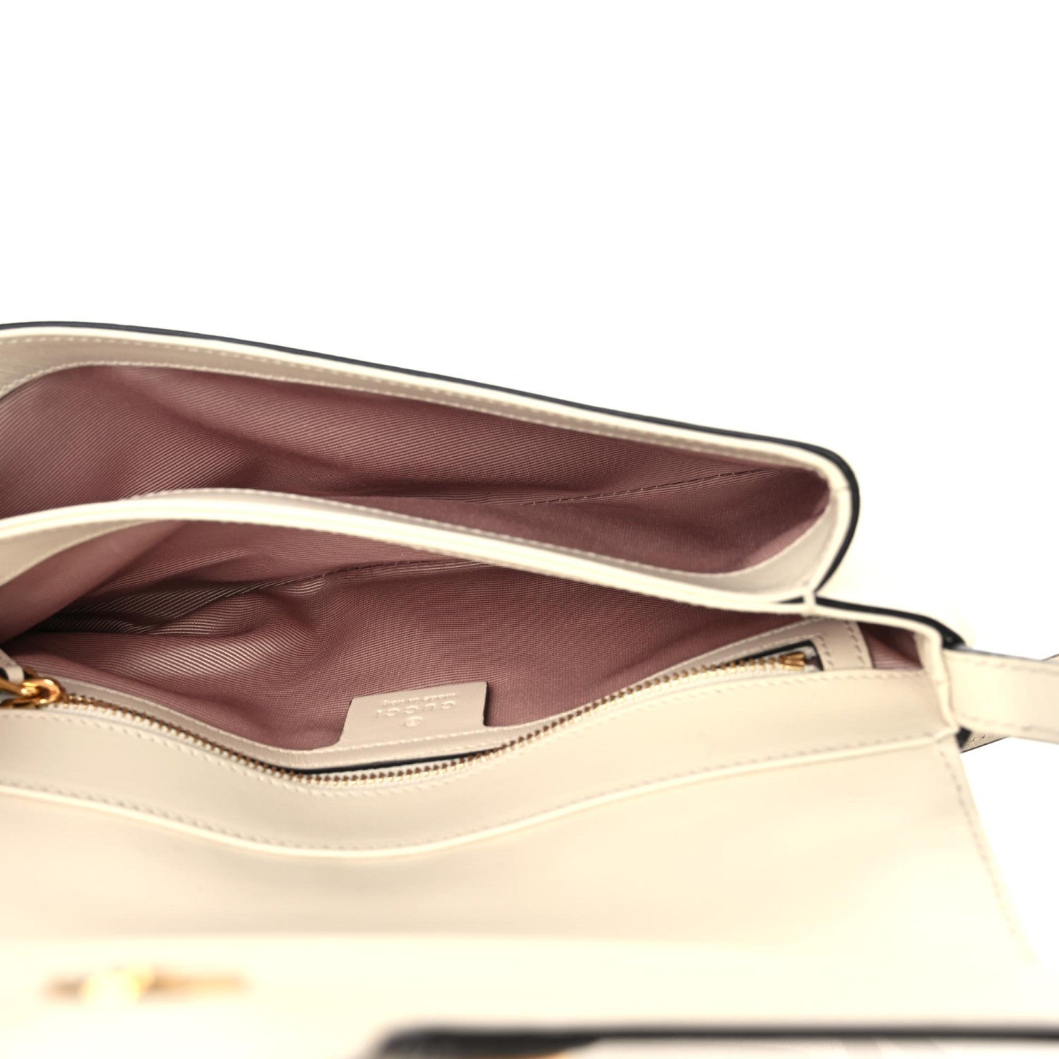 Gucci Calfskin Small Arli Flap Shoulder Bag Mystic White 7 of 13