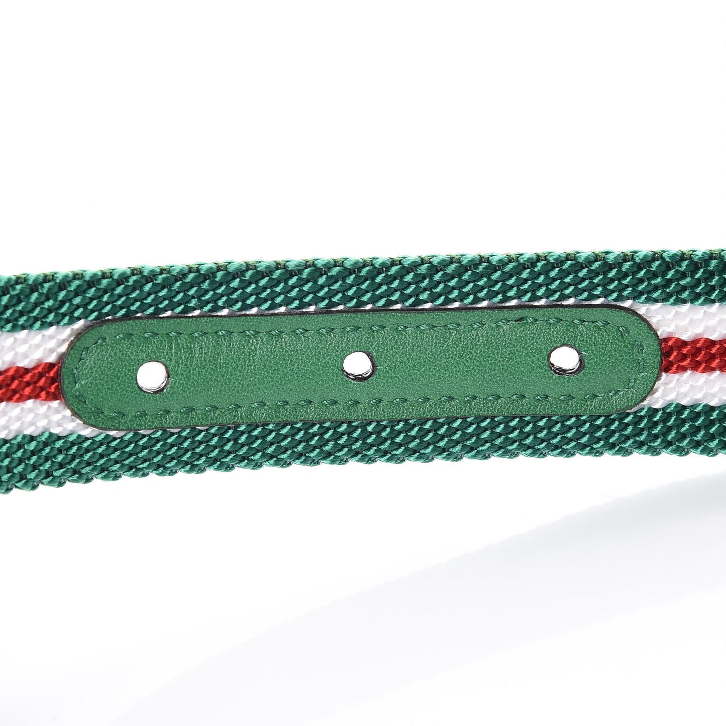 Canvas Striped GG Belt 90 36 Green Red