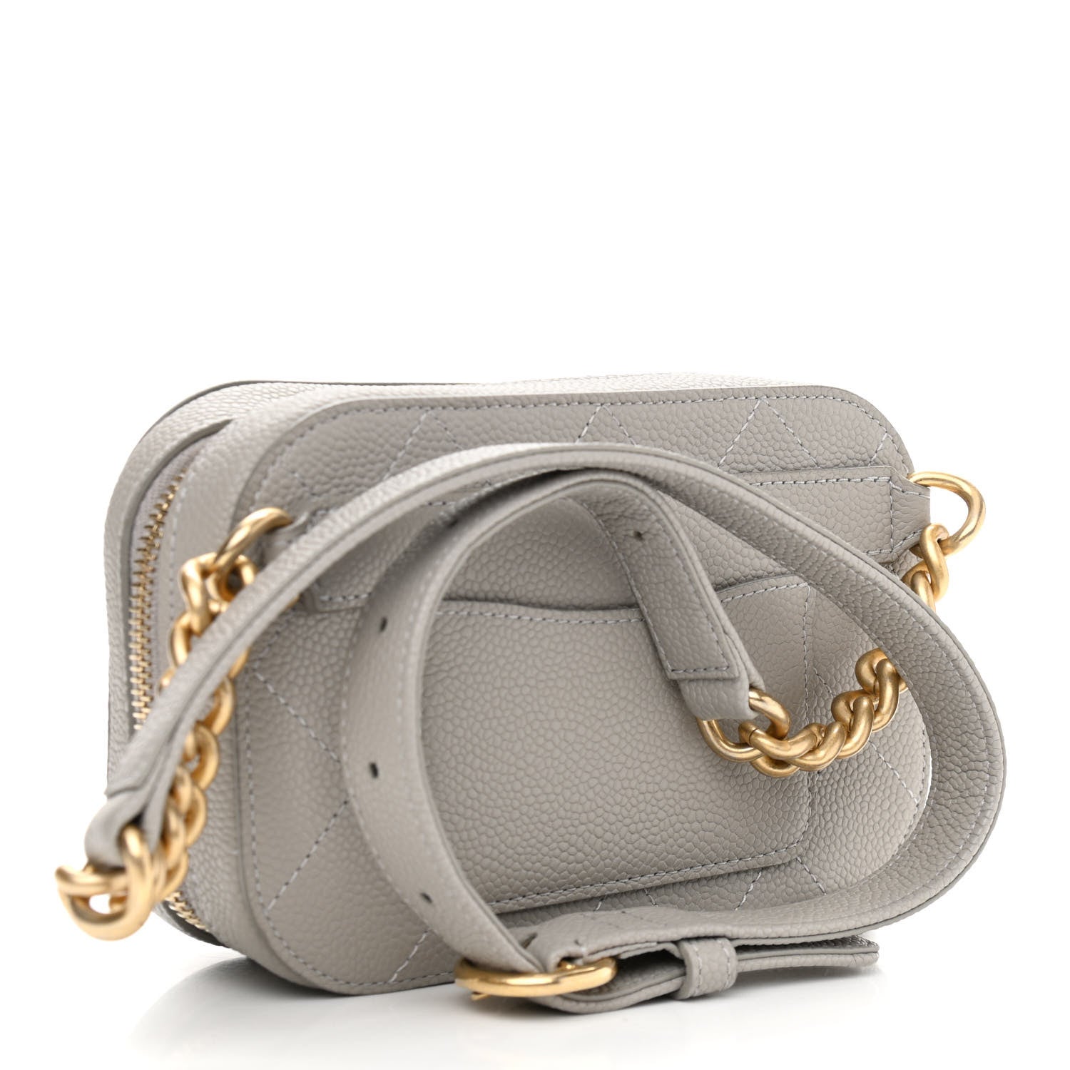 Chanel Caviar Stitched Waist Bag Light Grey 3 of 10