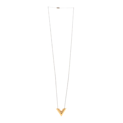 Louis Vuitton Essential V Necklace Gold 3 of 9