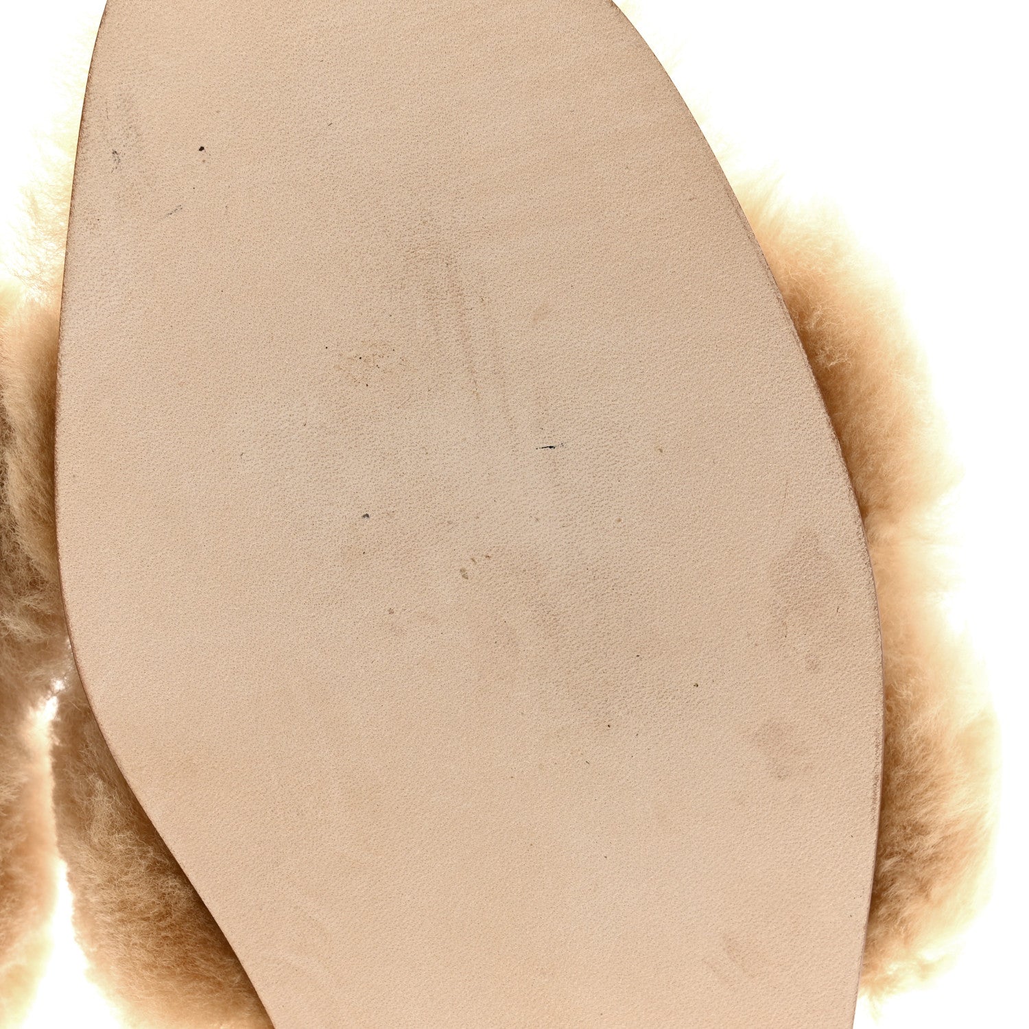 Hermes Woolskin Oran Sandals 38.5 Beige Argile 9 of 9