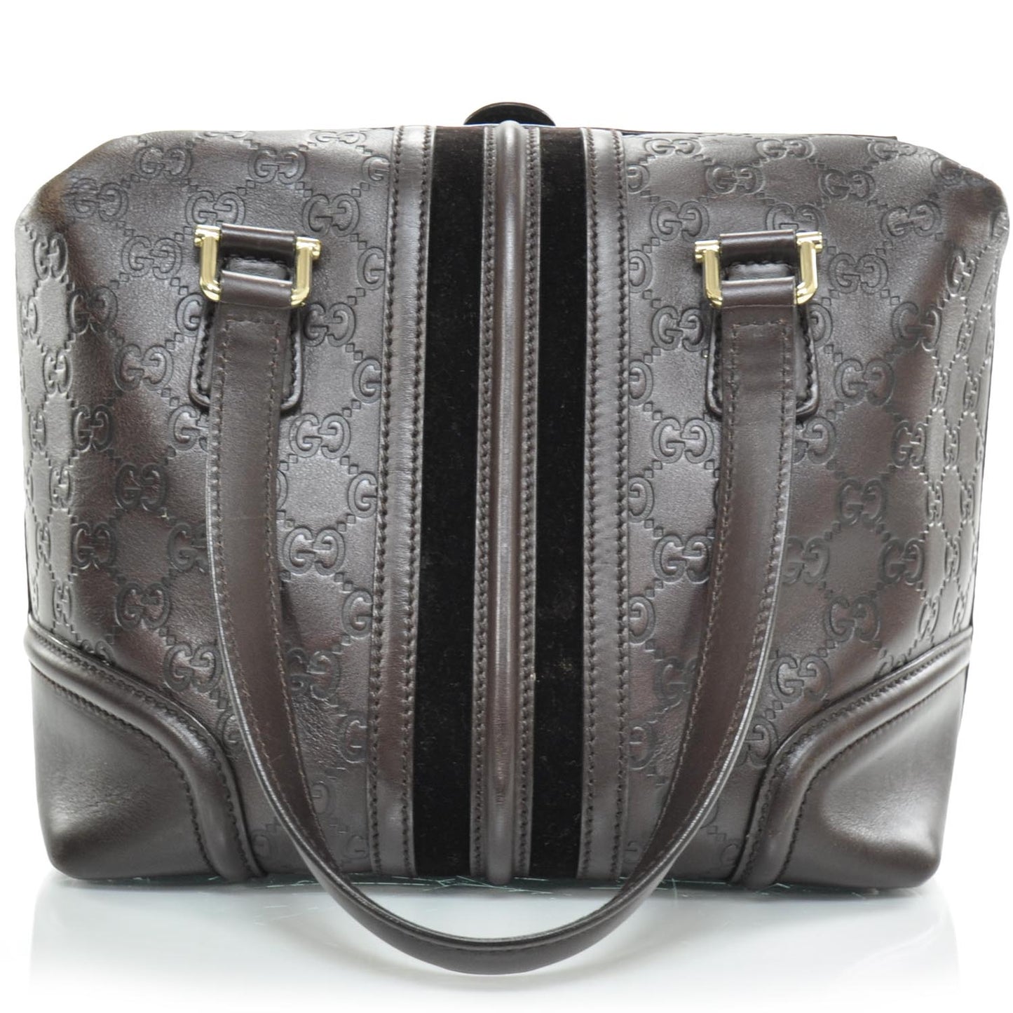 Guccissima Treasure Boston Dark Brown