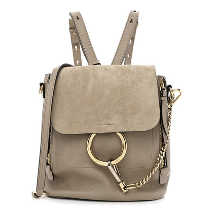 Chloe Suede Calfskin Medium Faye Backpack Motty Grey 1 of 10