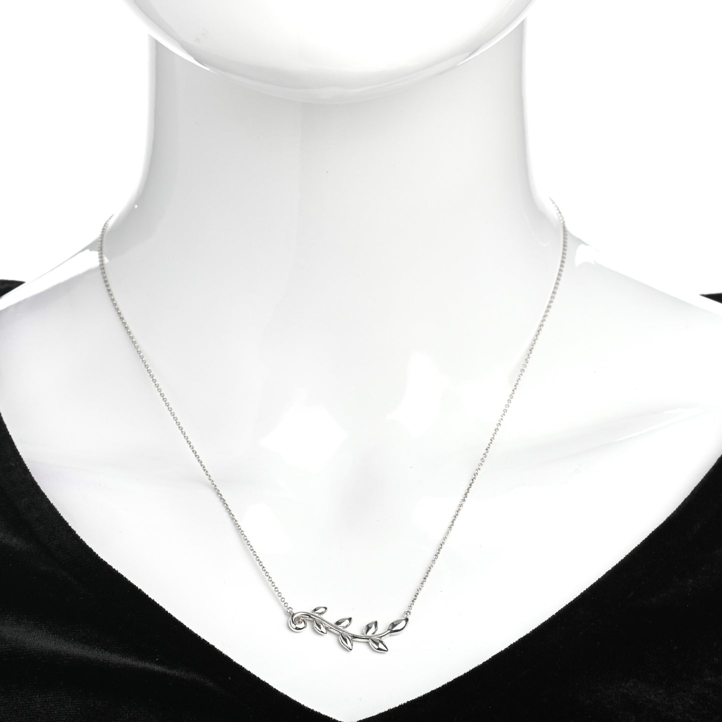 Sterling Silver Paloma Picasso Olive Leaf Vine Pendant Necklace
