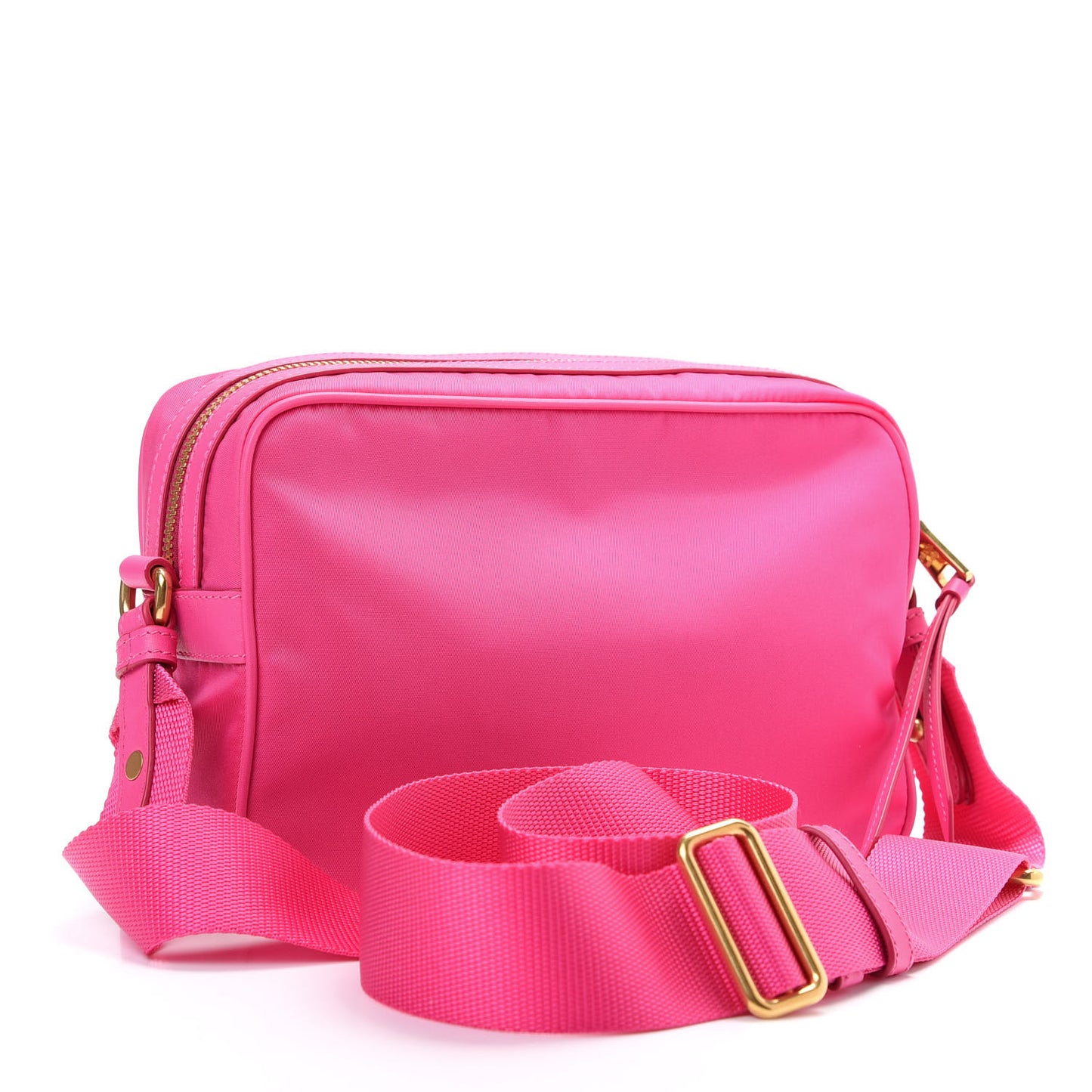 Tessuto Nylon Soft Calf Camera Bag Fuxia