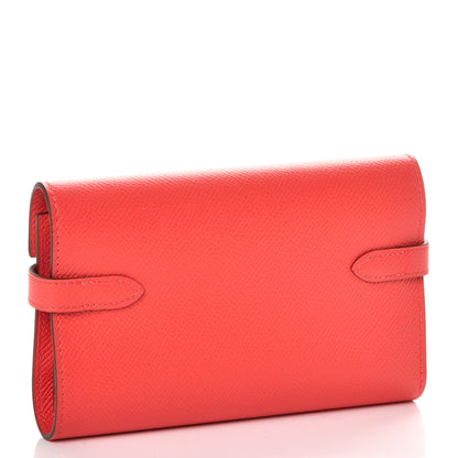 Hermes Epsom Medium Kelly Wallet Rose Jaipur 3 of 8