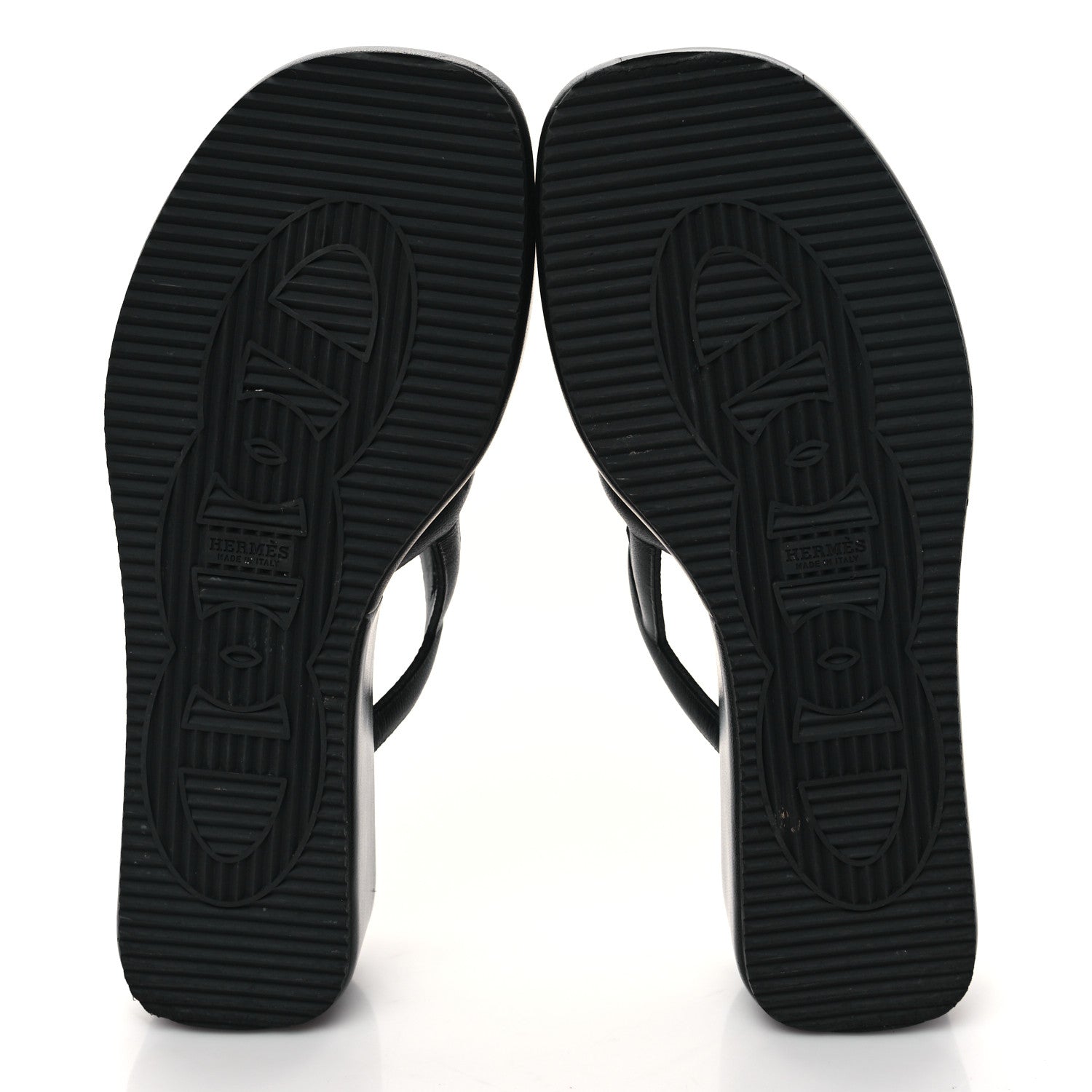 Hermes Nappa Gipsy Sandals 38 Black 5 of 9