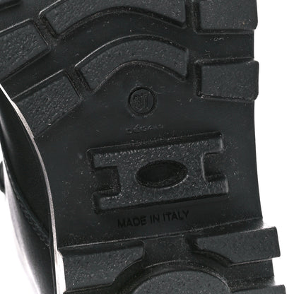 Loewe Calfskin Rubber Combat Boots 37 Black 6 of 9