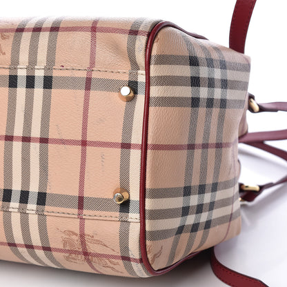 Burberry Haymarket Check Small Canterbury Tote Military Red 11 of 15