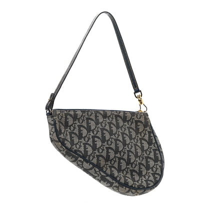 Christian Dior Monogram Mini Saddle Pochette Navy 3 of 12