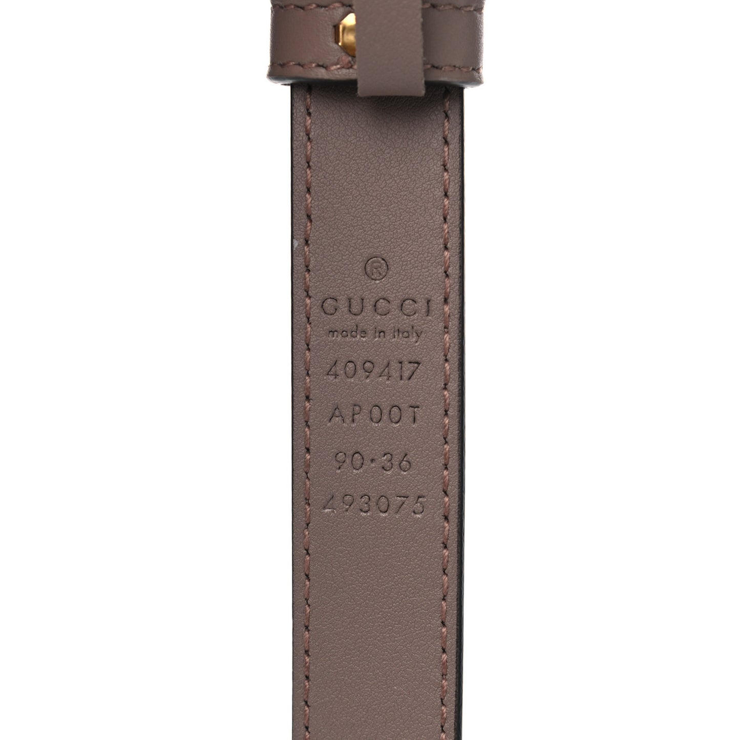 Calfskin Double G 20mm Belt 90 36 Porcelain Rose