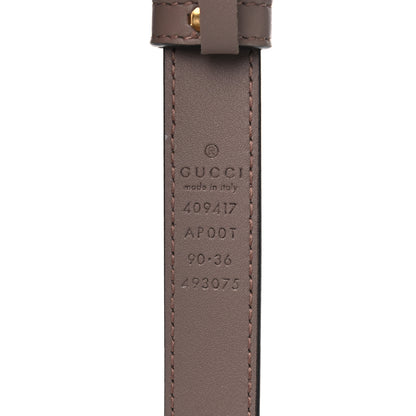Gucci Calfskin Double G 20mm Belt 90 36 Porcelain Rose 4 of 5