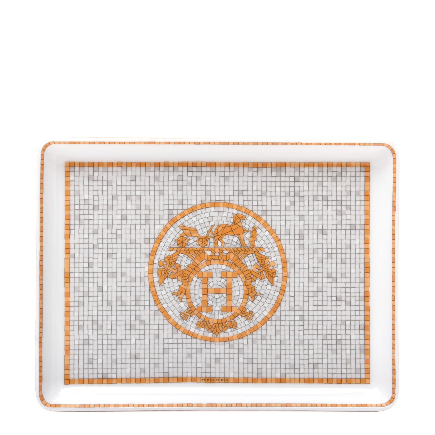 Hermes Porcelain Mosaique au 24 Sushi Plate 1 of 7