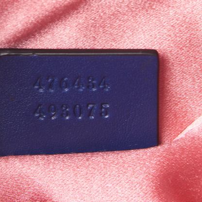Gucci Velvet Matelasse GG Marmont Belt Bag 95 38 Cobalt Blue 7 of 9