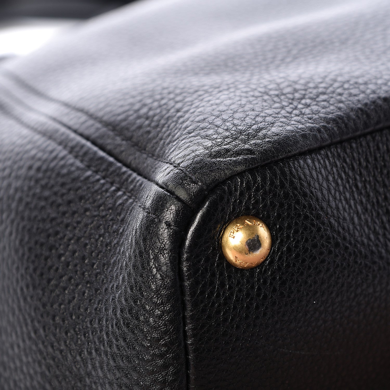 Prada Vitello Daino Side Pocket Hobo Black 11 of 29
